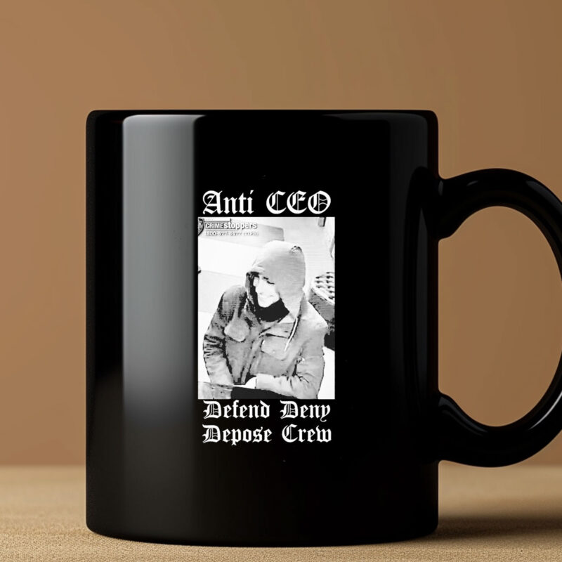 Official Free Luigi Mangione Anti CEO Defend Deny Depose Crew Mug