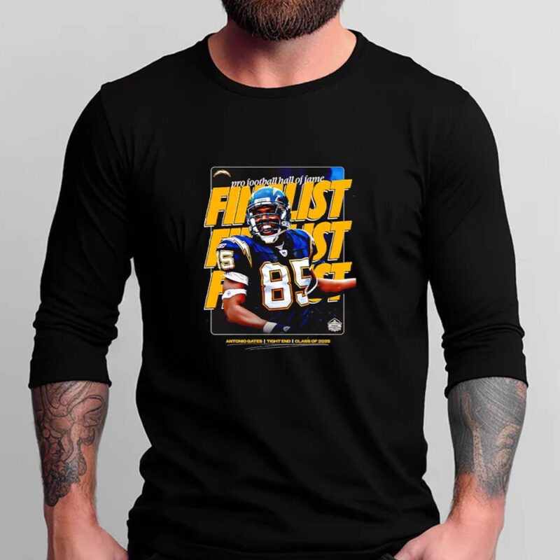 Pro football Hall of Fame Antonio Gates tight end class of 2025 T-shirt