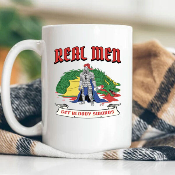 Real Men Get Bloody Swords Mug