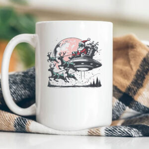 Retro Alien Santa Mug