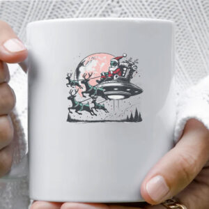 Retro Alien Santa Mug