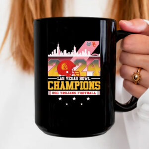 Skyline 2024 Las Vegas Bowl Champions USC Trojans football Mug