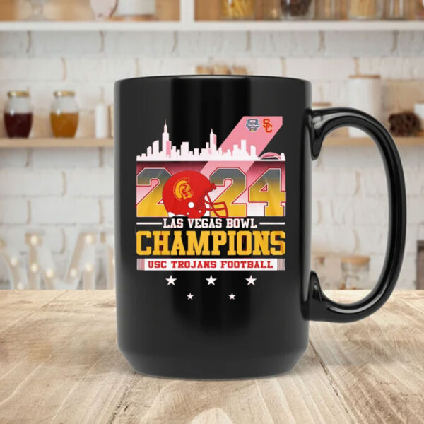 Skyline 2024 Las Vegas Bowl Champions USC Trojans football Mug