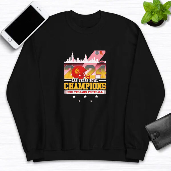 Skyline 2024 Las Vegas Bowl Champions USC Trojans football T-shirt