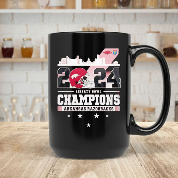 Skyline 2024 Liberty Bowl Champions Arkansas Razorbacks Mug