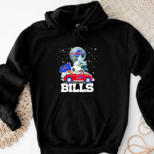 Snoopy driving car snow Buffalo Bills T-shirt 20243