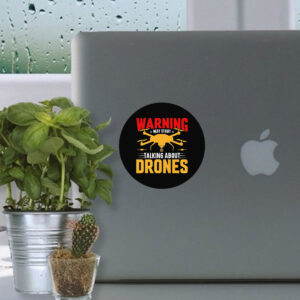 Talking About Drones Sticker