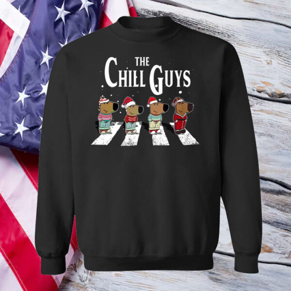 The Chill Guys ,Chill Guy Christmas Abby Road T-Shirt