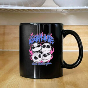 The Nightmare Before Christmas Jack heads flame Mug 2024