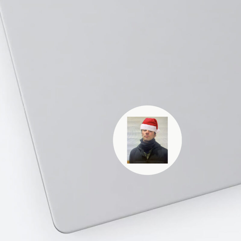 The mugshot Meme Christmas of Luigi Mangione Sticker