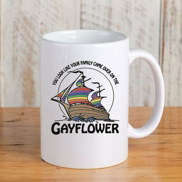 You Look Like Your Family Came Over On The Gayflower Mug You Look Like Your Family Came Over On The Gayflower Mug