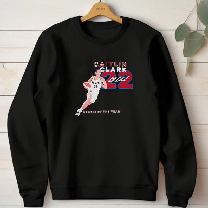 Youth Indiana Fever Caitlin Clark Rookie Of The Year T-shirt 20241