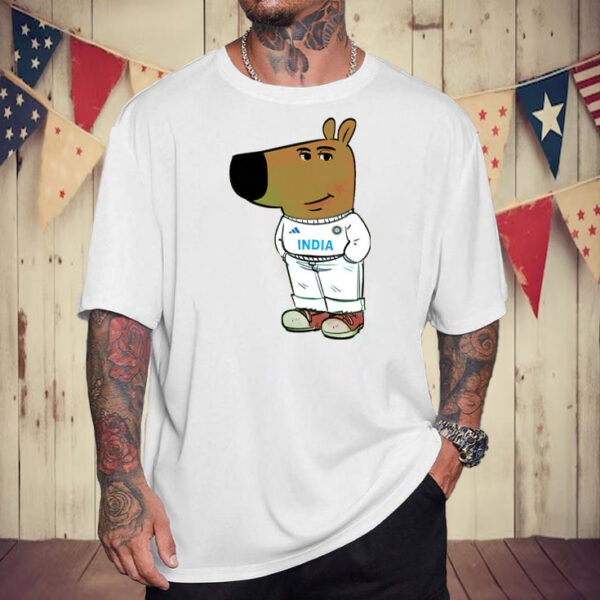 chill guy edition for you all India Cricket T-Shirt5