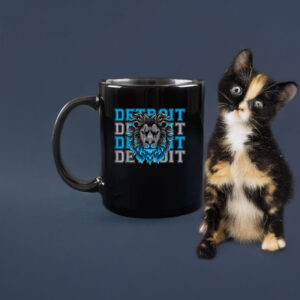 All Grit - Detroit Cool Retro Lion Lovers Detroit Mug