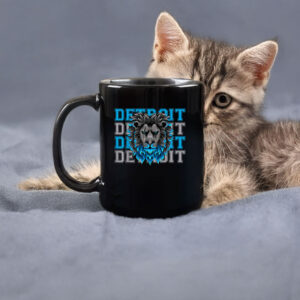 All Grit - Detroit Cool Retro Lion Lovers Detroit Mug