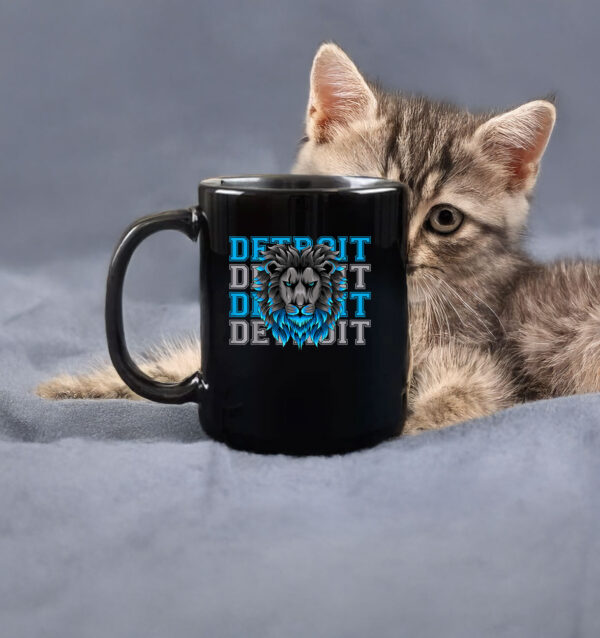 All Grit - Detroit Cool Retro Lion Lovers Detroit Mug