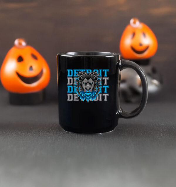 All Grit - Detroit Cool Retro Lion Lovers Detroit Mug