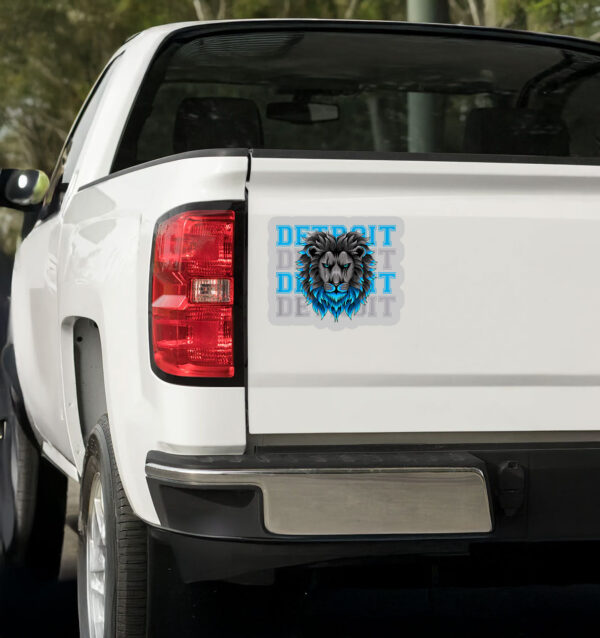 All Grit - Detroit Cool Retro Lion Lovers Detroit Sticker