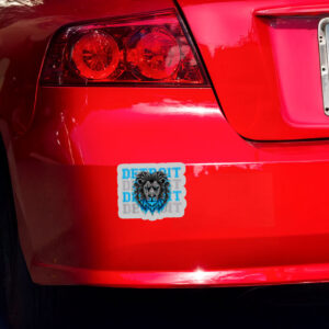 All Grit - Detroit Cool Retro Lion Lovers Detroit Sticker