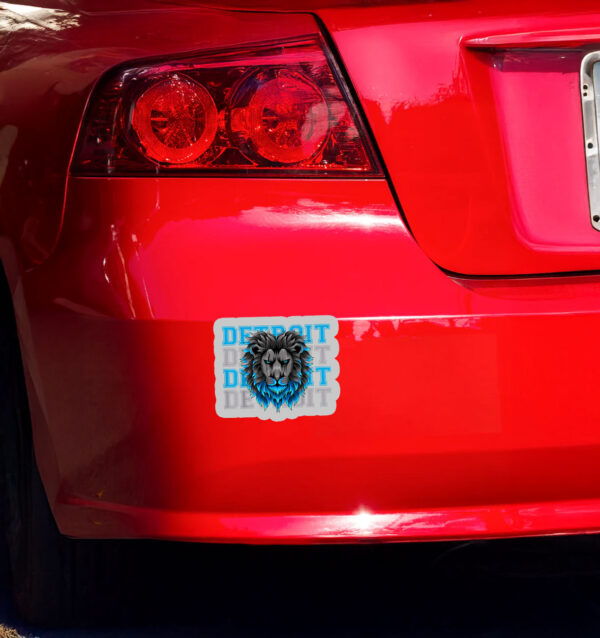 All Grit - Detroit Cool Retro Lion Lovers Detroit Sticker