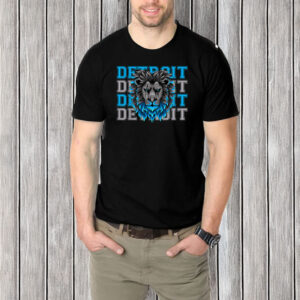 All Grit - Detroit Cool Retro Lion Lovers Detroit T-Shirt