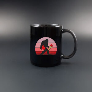 Bigfoot Retro Valentine Mug