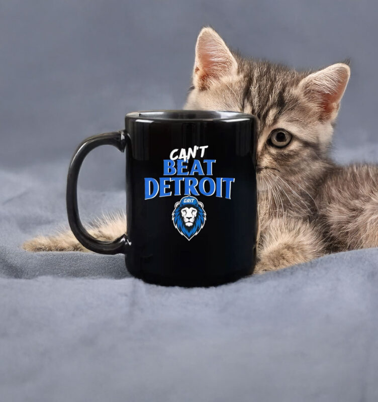 Can't Beat Detroit Grit Detroit Football 2025 Mug