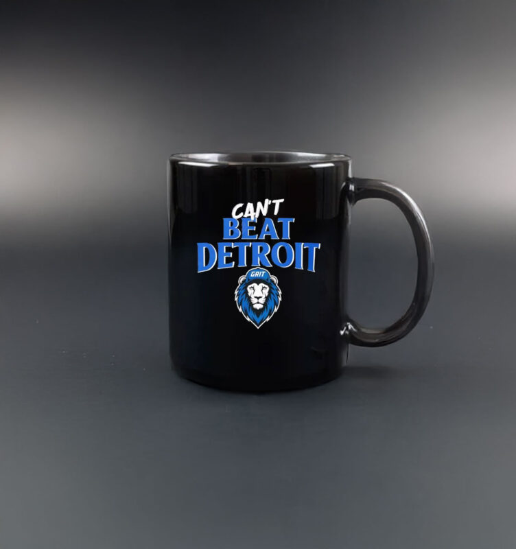 Can't Beat Detroit Grit Detroit Football 2025 Mug