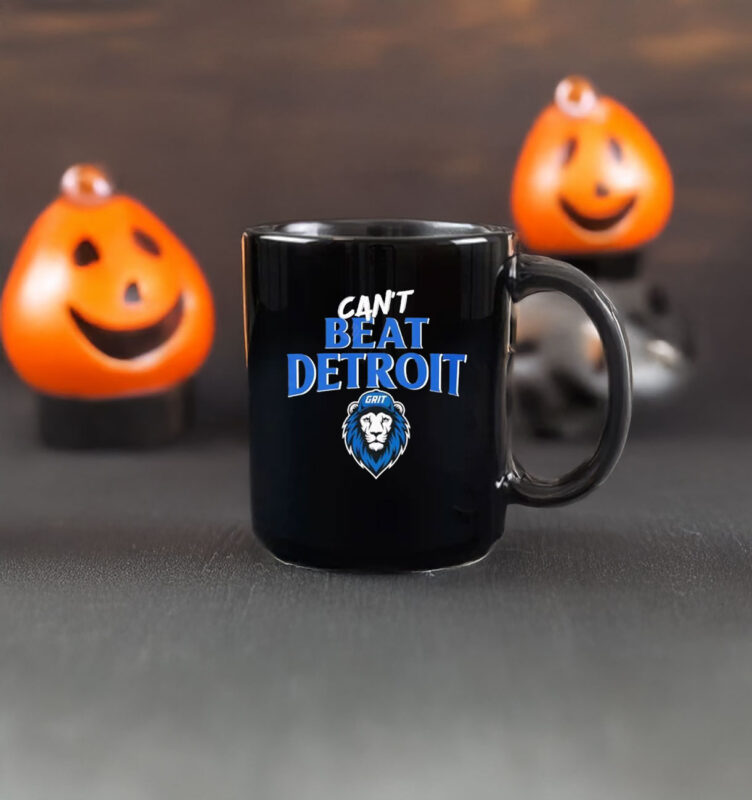 Can't Beat Detroit Grit Detroit Football 2025 Mug