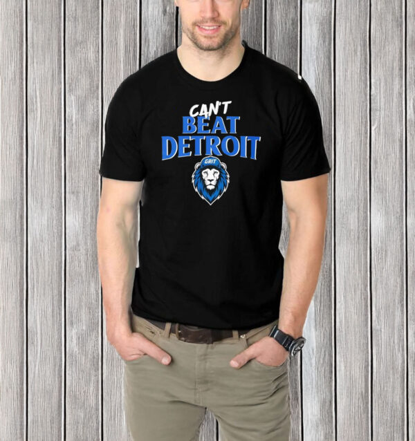 Can't Beat Detroit Grit Detroit Football 2025 T-shirt