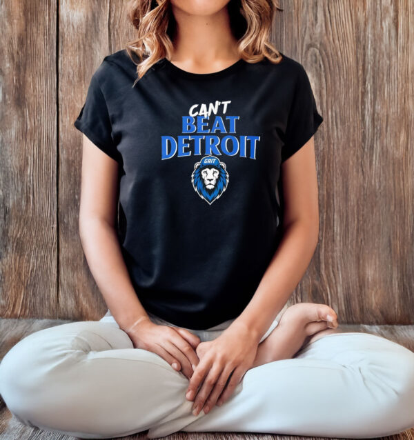 Can't Beat Detroit Grit Detroit Football 2025 T-shirt