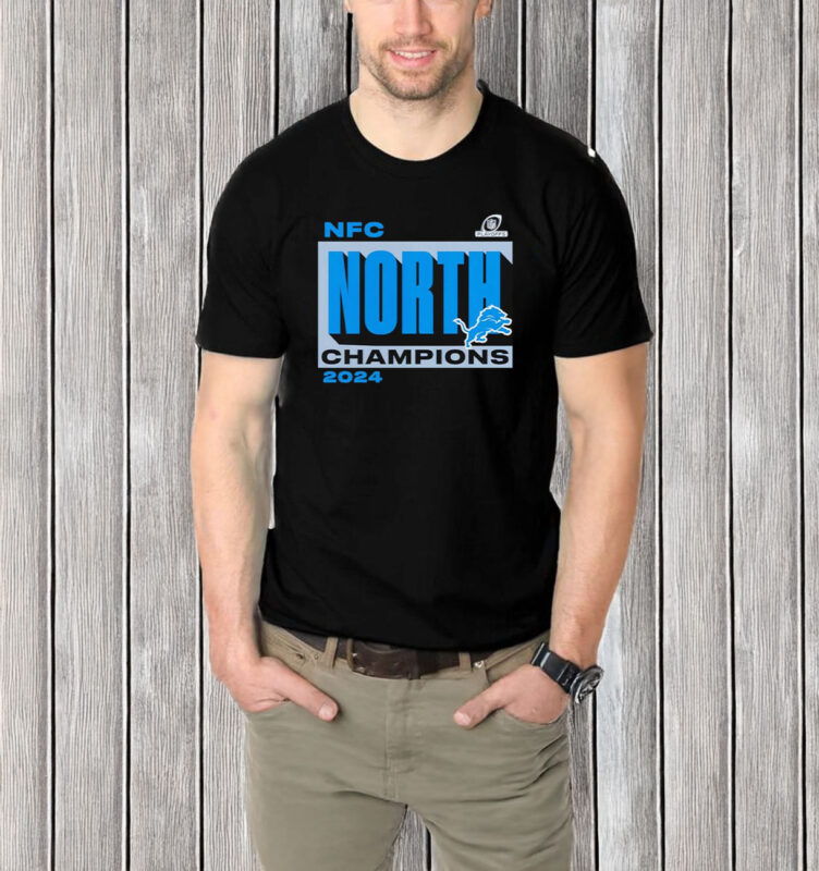 Detroit Lions Fanatics 2024 NFC North Division Champions Conquer T-shirt