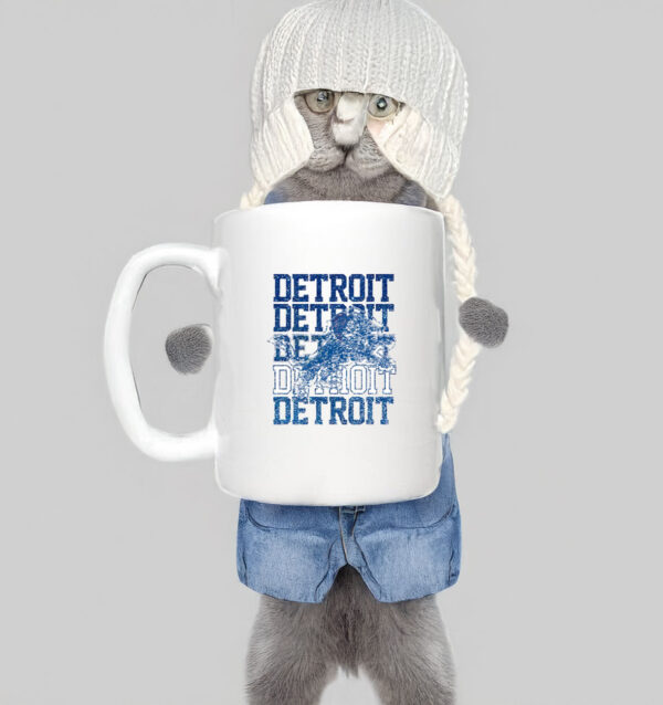 Detroit Lions Faux Glitter Football glitter Mug