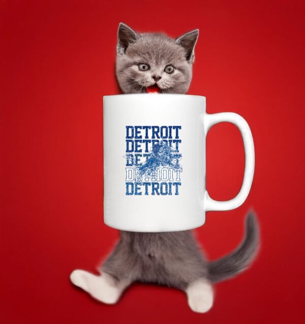 Detroit Lions Faux Glitter Football glitter Mug