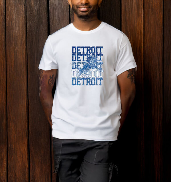 Detroit Lions Faux Glitter Football glitter T-shirt