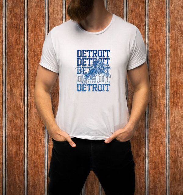 Detroit Lions Faux Glitter Football glitter T-shirt