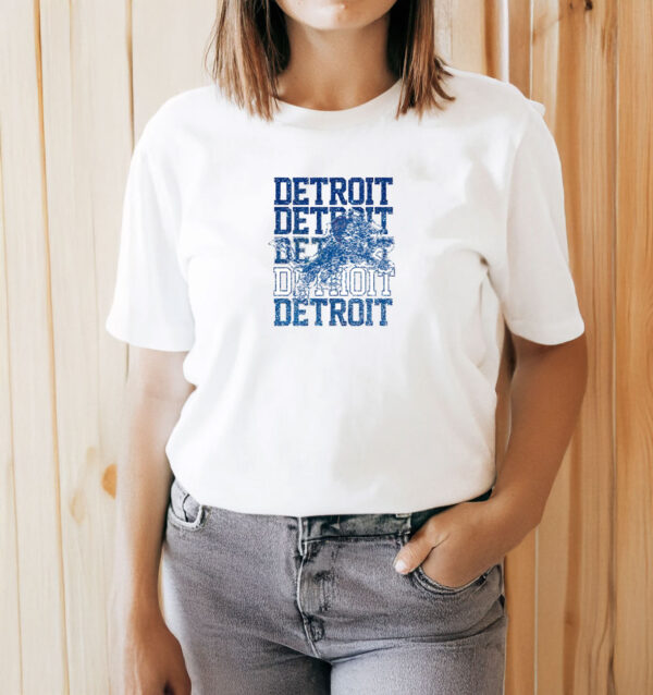 Detroit Lions Faux Glitter Football glitter T-shirt