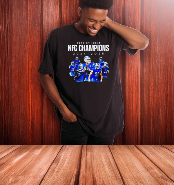 Detroit Lions NFC North Division Champions 2024-2025 T-shirt