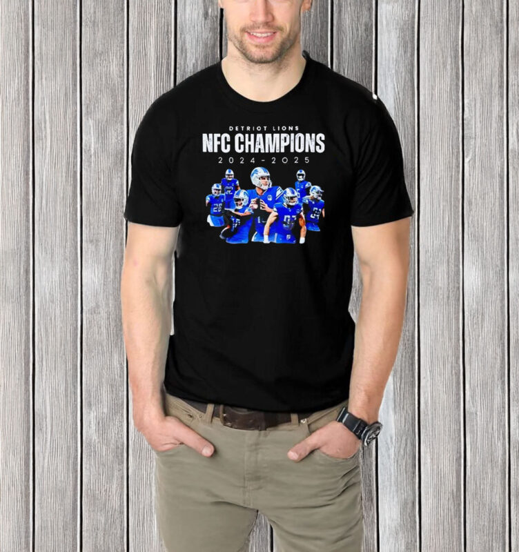 Detroit Lions NFC North Division Champions 2024-2025 T-shirt