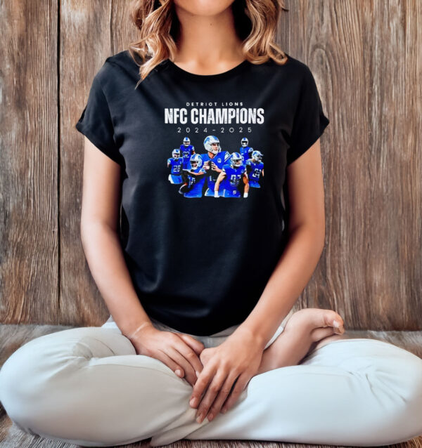 Detroit Lions NFC North Division Champions 2024-2025 T-shirt