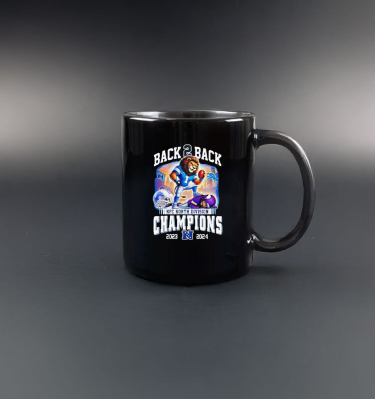 Detroit Lions NFL North Division Champions 2024 graphic Mug