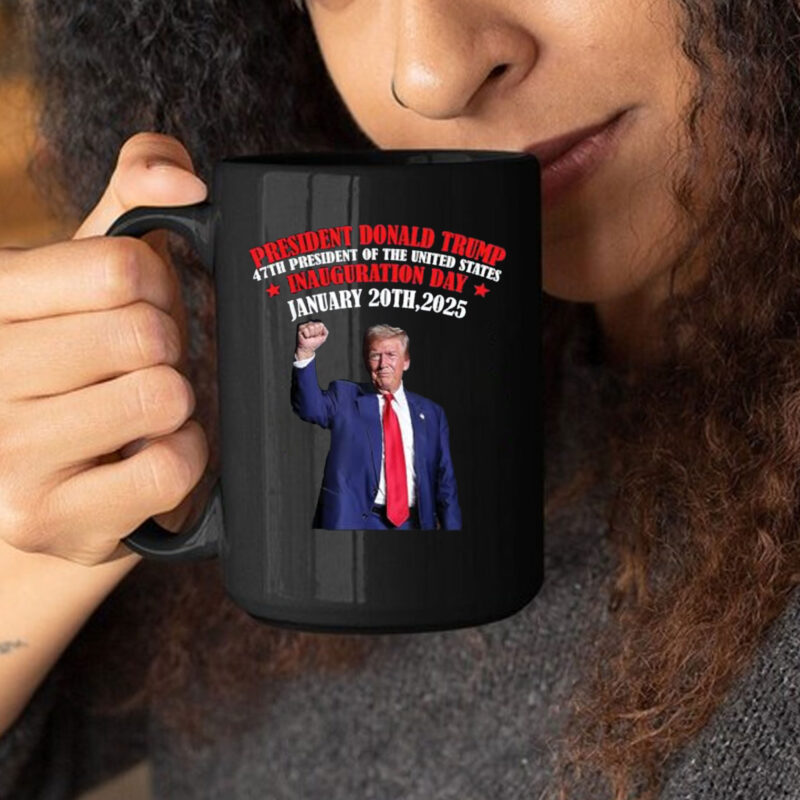 Donald Trump Inauguration Day 2025 47th US President Gifts Mug