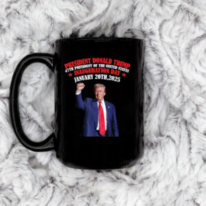 Donald Trump Inauguration Day 2025 47th US President Gifts Mug