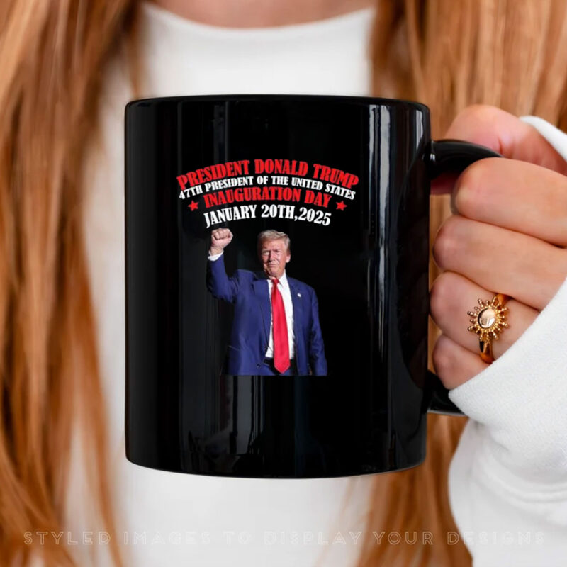 Donald Trump Inauguration Day 2025 47th US President Gifts Mug