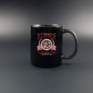 Donald Trump Inauguration Day 2025 USA 47th President 45 47 Mug