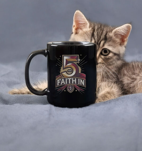 Faith In 5 Washington Commanders Jayden Daniels Mug