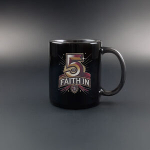 Faith In 5 Washington Commanders Jayden Daniels Mug