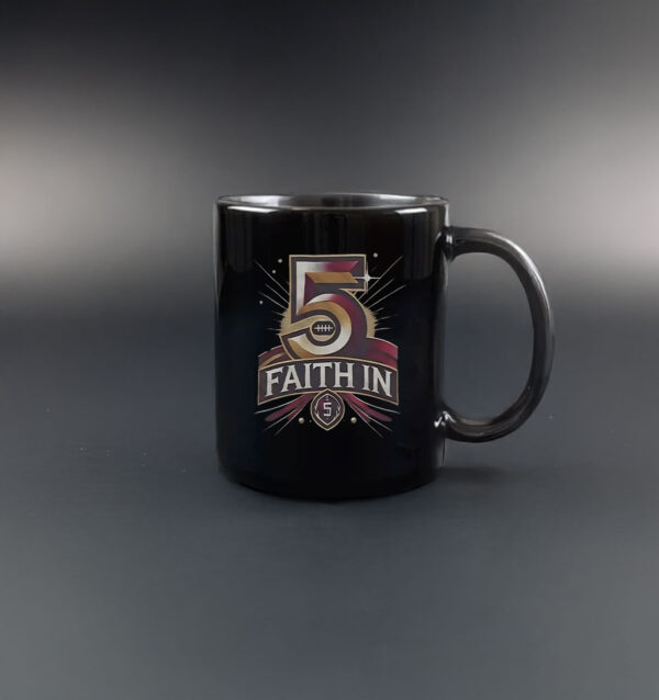 Faith In 5 Washington Commanders Jayden Daniels Mug