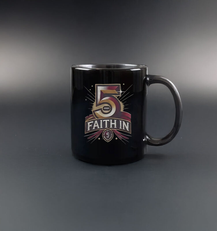 Faith In 5 Washington Commanders Jayden Daniels Mug