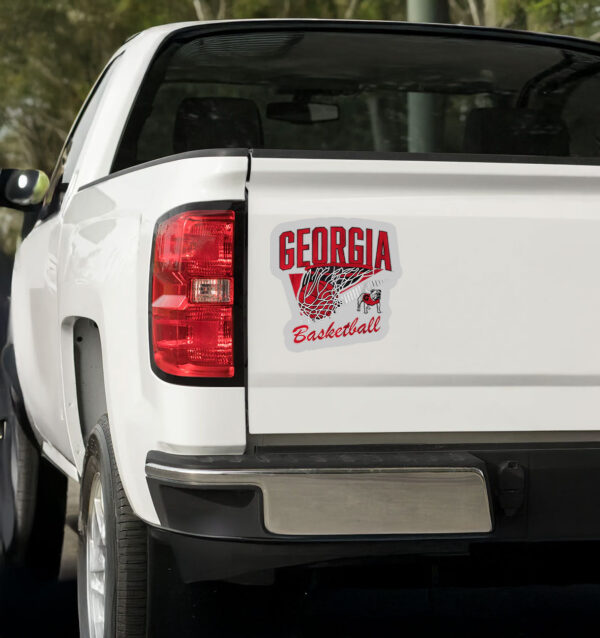 Georgia Bulldogs Basketball net Sticker